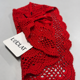 Red Crochet Headpiece